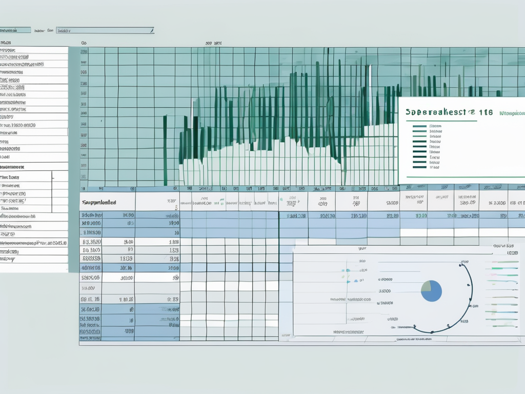 A computer screen displaying a microsoft excel spreadsheet with various cells highlighted