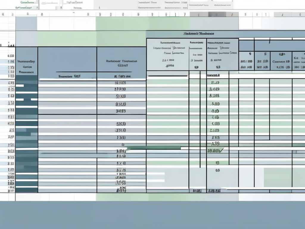 A spreadsheet with various numeric cells being highlighted