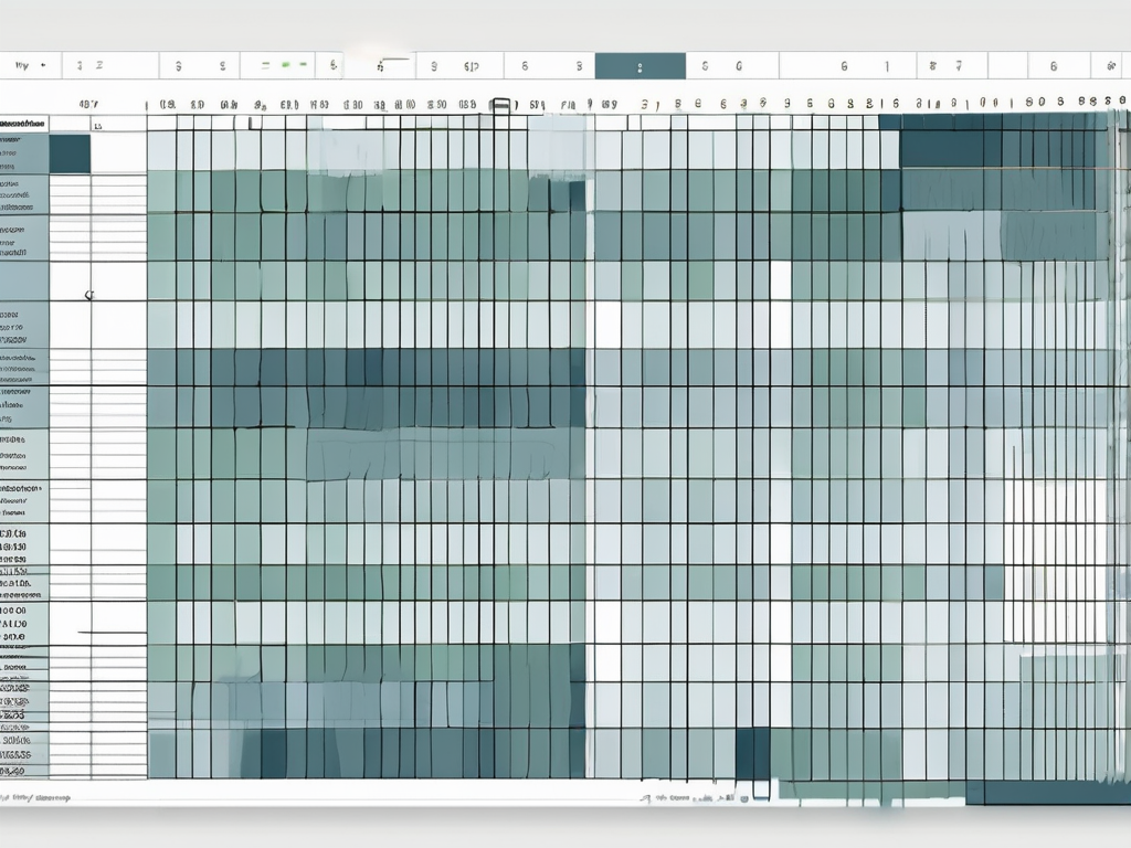 A spreadsheet on a computer screen