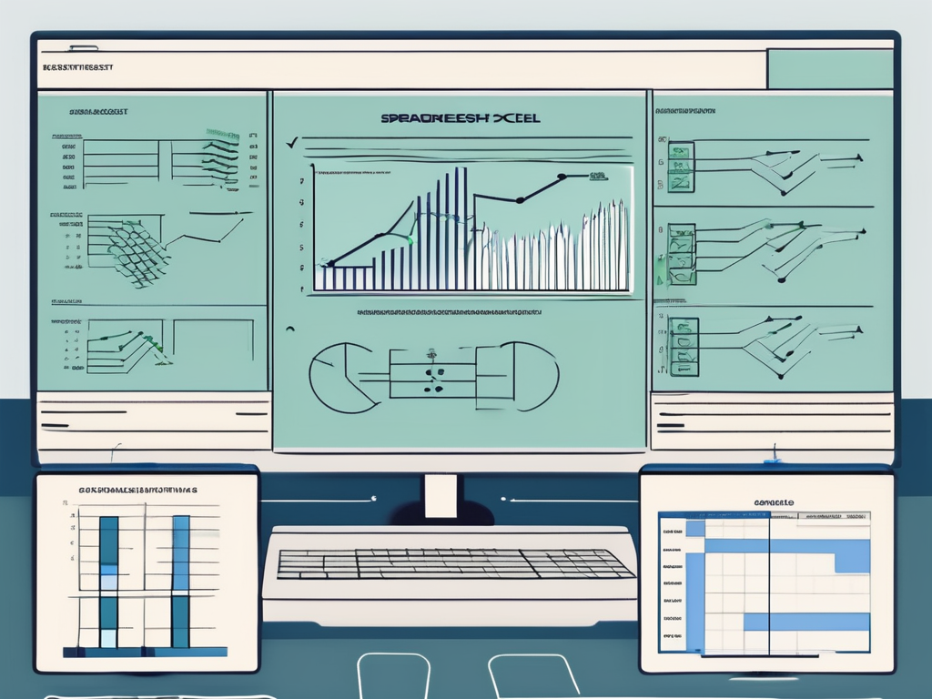 A computer screen displaying an excel spreadsheet with highlighted cells showing the use of an if function formula