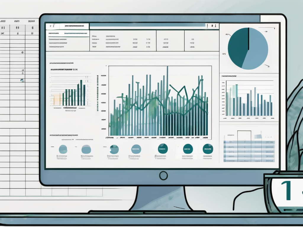 A computer screen displaying an excel spreadsheet with various numbers