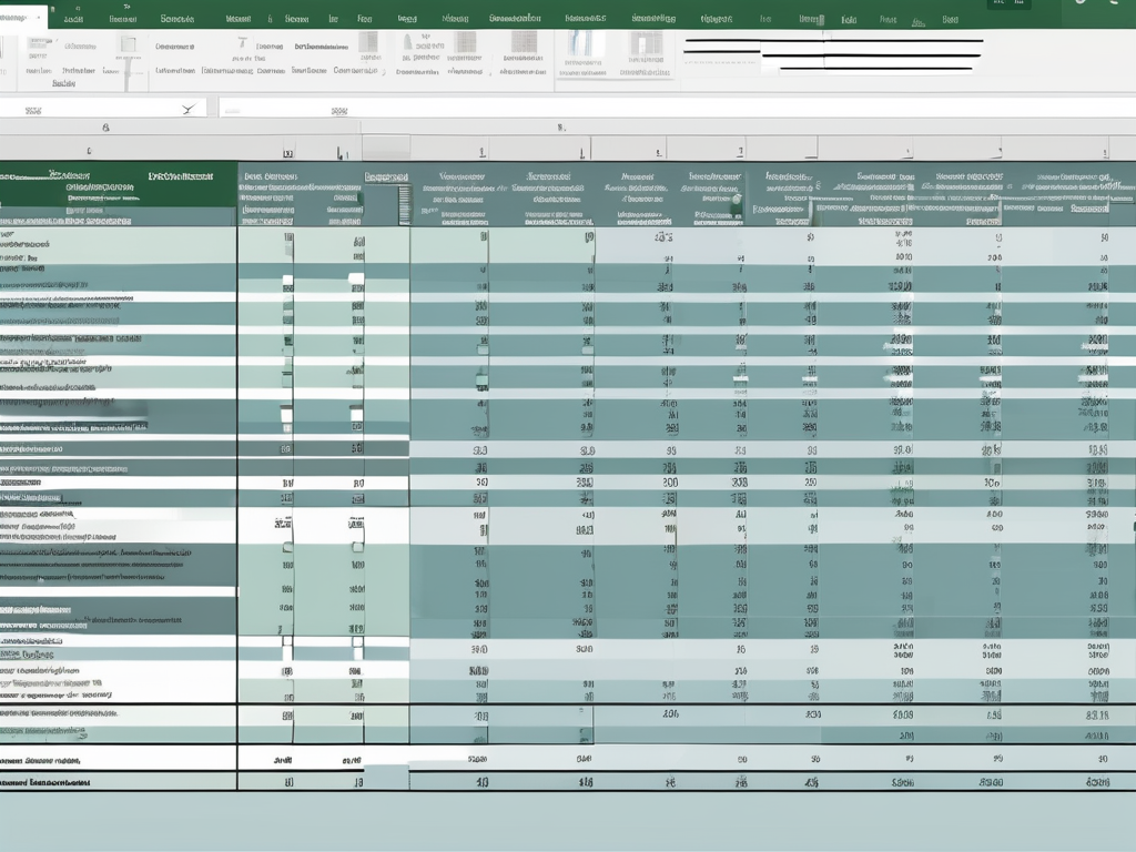 A computer screen displaying a microsoft excel spreadsheet with various cells highlighted