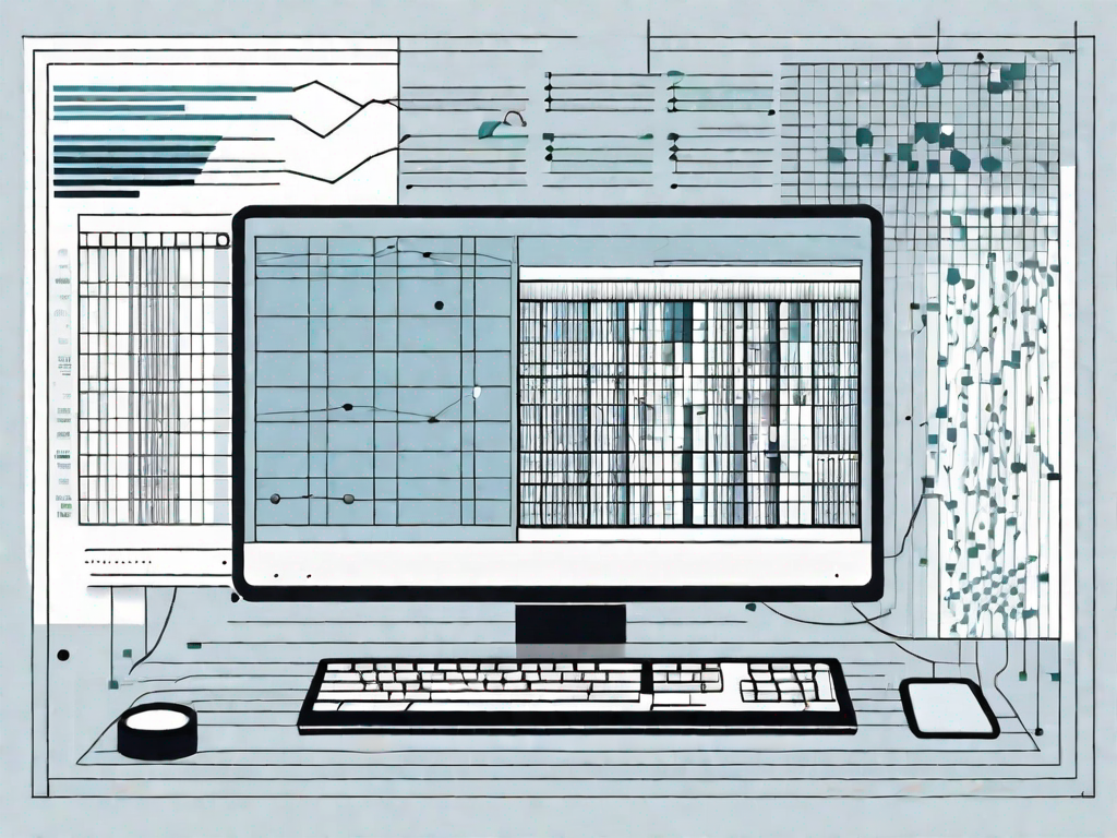 A computer screen displaying a complex spreadsheet