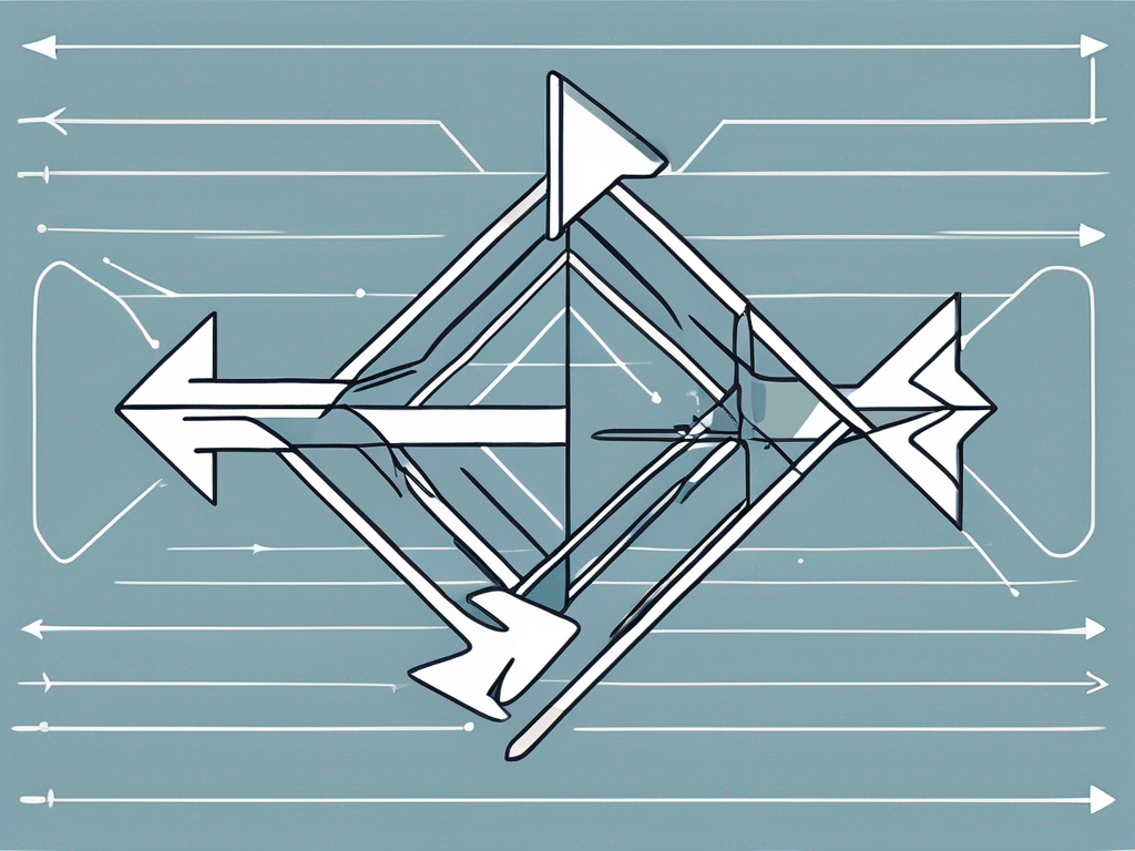 Two intersecting arrows