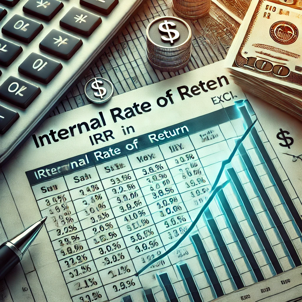 Excel IRR calculation example for financial analysis