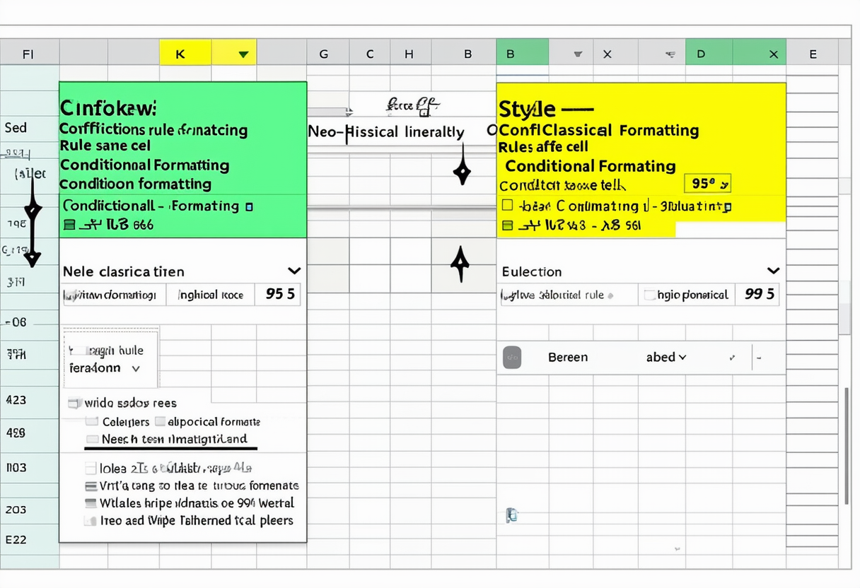 Conflicting Conditional Formatting Rules in Excel