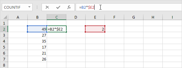 Mixed reference: absolute column, relative row Mixed reference in Excel: absolute column, relative row