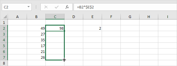 Copying an absolute reference Copying an absolute reference in Excel