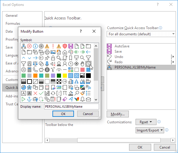 Modify Button Modify Button