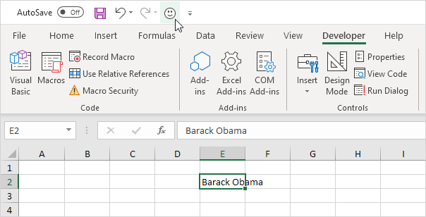 Quickly Access the Macro Quickly Access the Macro