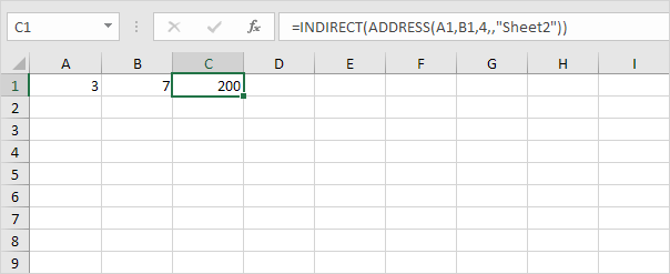 Sheet Reference with ADDRESS Sheet Reference with ADDRESS