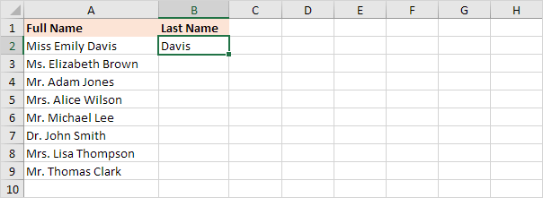 Last Name Last Name