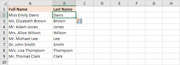 Use Flash Fill to Extract Elements for Alphabetical Sorting Use Flash Fill to Extract Elements for Alphabetical Sorting