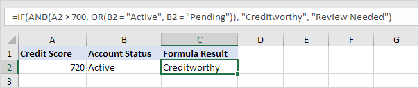 How to use the Excel AND function - FormulasHQ image.