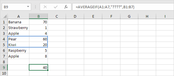 AverageIf Function with Question Marks AverageIf Function with Question Marks