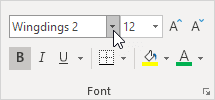 Wingdings 2 Font Wingdings 2 Font