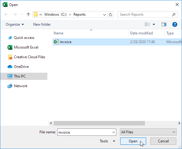GetOpenFilename Method GetOpenFilename Method