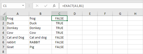 Case-sensitive Comparison Case-sensitive Comparison