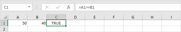 Greater Than or Equal To Operator Greater Than or Equal To Operator