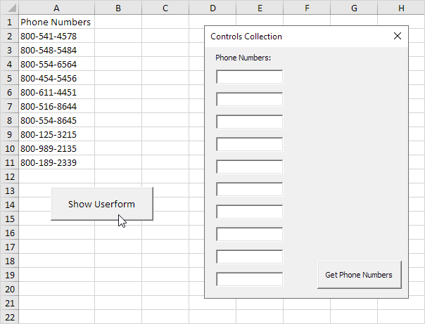 Controls Collection in Excel VBA Controls Collection in Excel VBA