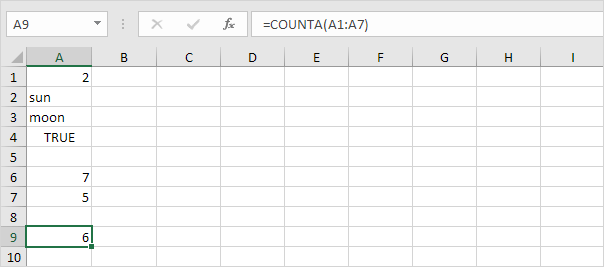COUNTA