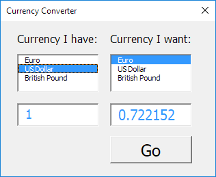 Currency Converter in Excel VBA Currency Converter in Excel VBA