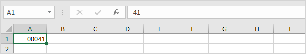 Leading Zeros in Excel Leading Zeros in Excel