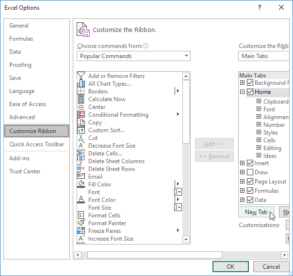Click New Tab Click New Tab