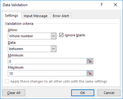 Validation Criteria Validation Criteria