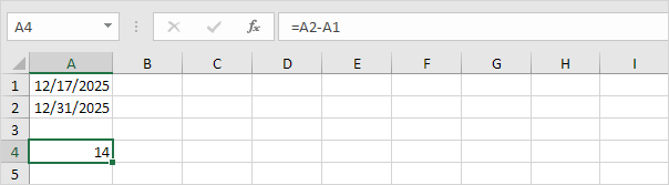 Calculate Days Between Dates Calculate Days Between Dates