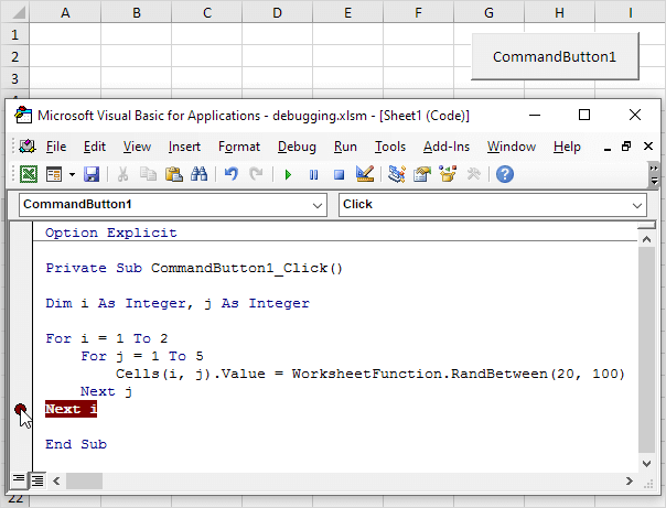 Set a Breakpoint Set a Breakpoint