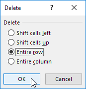 Select Entire Row Select Entire Row