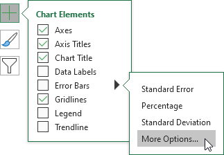 Add Error Bars Add Error Bars in Excel