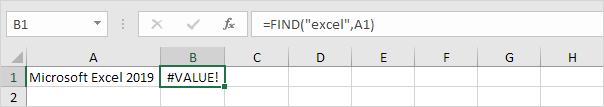 Find Function is Case-sensitive Find Function is Case-sensitive