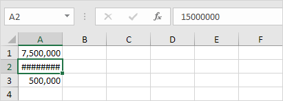 ##### error in Excel ##### error in Excel