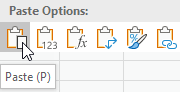 Click on Paste Click on Paste