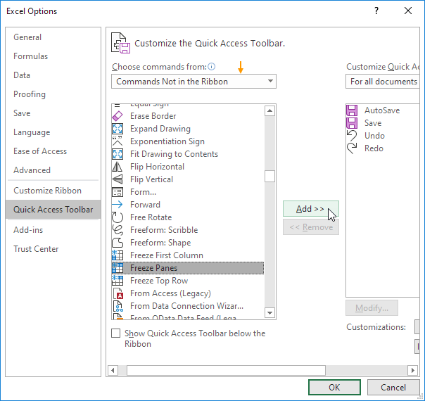 Add Magic Freeze Button Add Magic Freeze Button