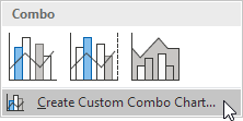Create Custom Combo Chart Create Custom Combo Chart