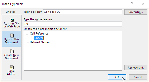 Place in This Document Place in This Document