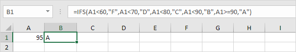 Second Ifs Function Value 95 Second Ifs Function Value 95