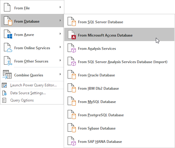 From Microsoft Access Database From Microsoft Access Database