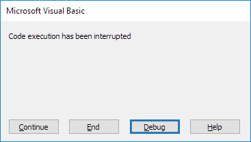 Code Interrupted Dialog Box Code Interrupted Dialog Box