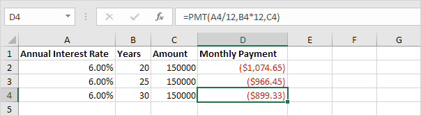 Loans with Different Durations Example Loans with Different Durations Example