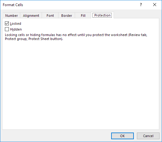 All Cells Are Locked By Default All Cells Are Locked By Default