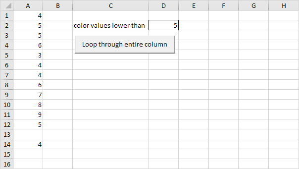 Loop Through Entire Column in Excel VBA Loop Through Entire Column in Excel VBA