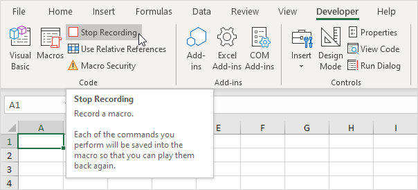 Stop Recording Stop Recording