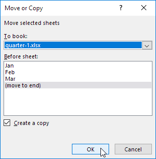 Move Selected Sheets Move Selected Sheets