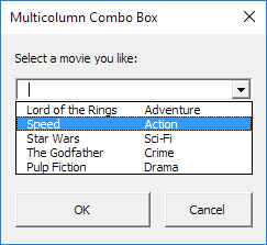 Multicolumn Combo Box in Excel VBA Multicolumn Combo Box in Excel VBA