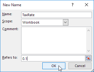 New Named Constant New Named Constant