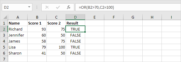 How to use the Excel OR function - FormulasHQ